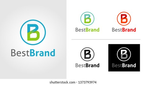 B Letter Logo Template Set