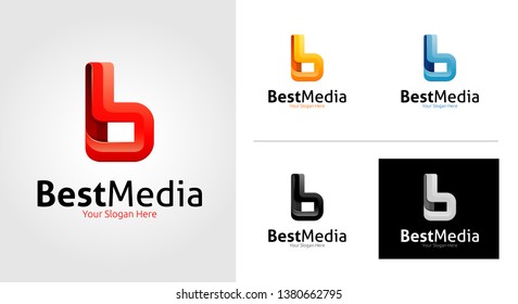 B Letter Logo Template Set