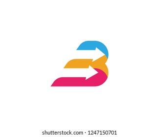 B Letter logo template vector illustration