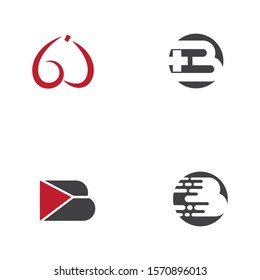 B Letter logo template vector illustration