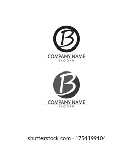 B Letter logo template vector illustration