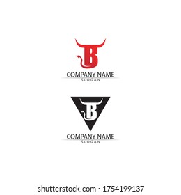 B Letter logo template vector illustration