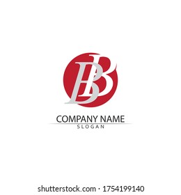 B Ilustración vectorial del logotipo de la letra