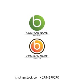 B Letter logo template vector illustration