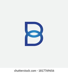 B Letter logo template vector illustration