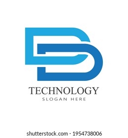 B Ilustración vectorial del logotipo de la letra