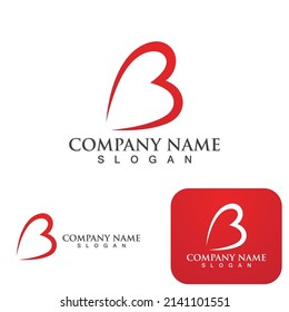 B Letter logo template vector illustration