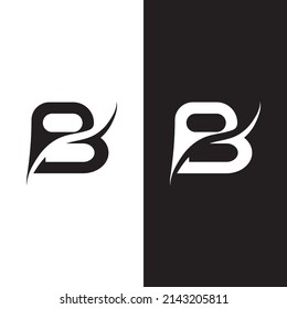B Letter-Logo-Vorlage, Vektorgrafik
