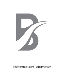 B letter logo template vector illustration
