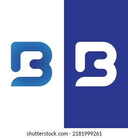 B letter logo template vector illustration