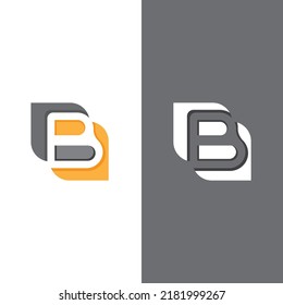 B-Buchstaben-Logo-Vorlage, Vektorgrafik