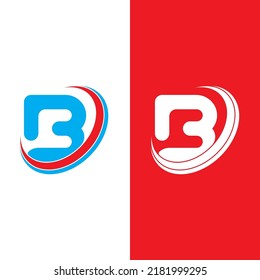 B-Buchstaben-Logo-Vorlage, Vektorgrafik
