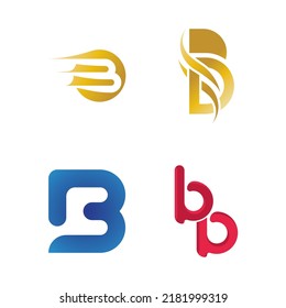 Ilustración vectorial del logotipo de letra B