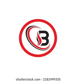 B letter logo template vector illustration