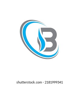 B letter logo template vector illustration