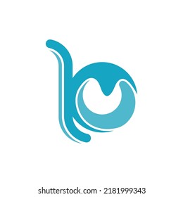 Ilustración vectorial del logotipo de letra B