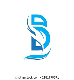 B-Buchstaben-Logo-Vorlage, Vektorgrafik