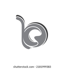 B letter logo template vector illustration