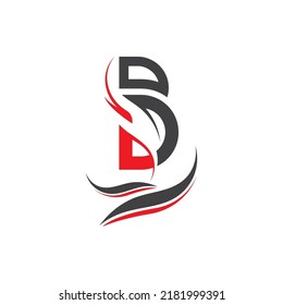 Ilustración vectorial del logotipo de letra B