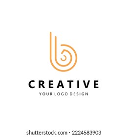 B Letter logo template vector illustration