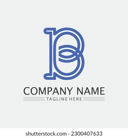 B Letter logo template vector illustration