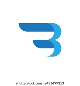 B Letter logo template vector illustration