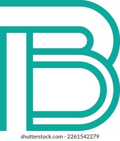 B LETTER LOGO TEMPLET DESIGN SIMPLE SLIM