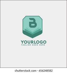 B letter logo vector. book logo vector.