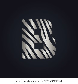 B letter logo vector design. Initial letter B logo design.