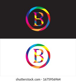 Diseño vectorial de logotipo de letra B