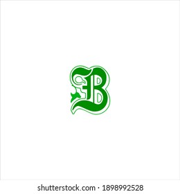 B letter logo vector design on white color background. b icon