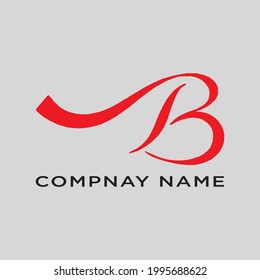 Diseño vectorial de logotipo de letra B 