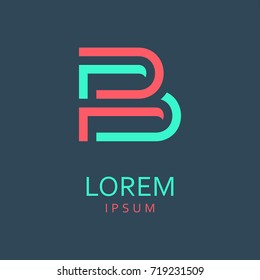 B Letter Logo. Vector Icon