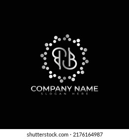 Diseño de ilustración vectorial de logotipo de letra B