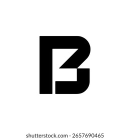 Ilustración vectorial del logotipo de la letra B