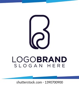 B Letter logo vector template