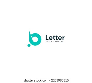 B-Letter-Logo, Vektorvorlage abstraktes Monogramm-Symbol