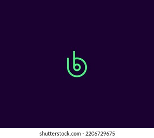 B Letter Logo Vector Template Abstract Monogram Symbol