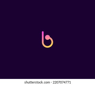 B Letter Logo Vector Template Abstract Monogram Symbol