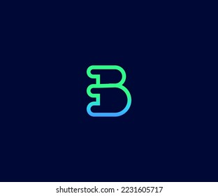 B Letter Logo Vector Template Abstract Monogram Symbol. Usable for Business sport, technology, fashion, digital And future creative logo