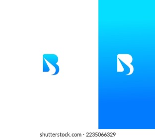 B Letra Modelo De Vector De Logotipo Símbolo De Monograma Resumen. Usable para el deporte de negocios, la tecnología, la moda, el logotipo digital y creativo futuro