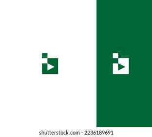 B Letra Modelo De Vector De Logotipo Símbolo De Monograma Resumen. Usable para el deporte de negocios, la tecnología, la moda, el logotipo digital y creativo futuro