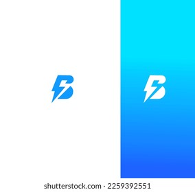 B Letra Plantilla vectorial de logotipo Símbolo abstracto de monograma 