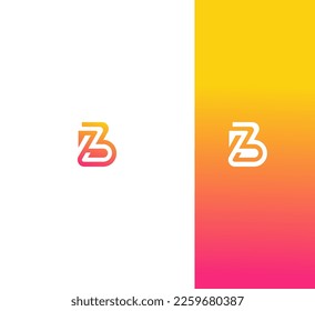 B Letter Logo Vector Template Abstract Monogram Symbol 