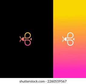 B Letter Logo Vector Template Abstract Monogram Symbol 