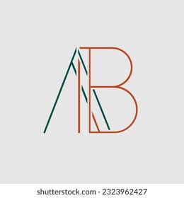 A B Letter  LOGO and victor image