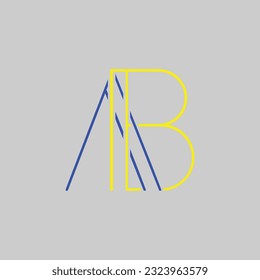 A B Letter LOGO and victor image