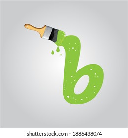 B letter logo with white background.