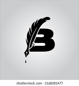 B Buchstabenlogo auf weißem Hintergrund.