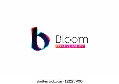 B Letter Logotype. Letter B Logo Template Vector. B symbol vector.